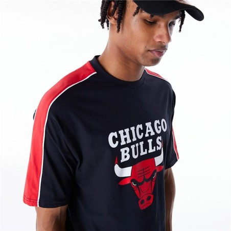 Maglia a Maniche Corte Uomo New Era NBA PANEL OS Chicago Bulls Nero