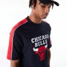 Maglia a Maniche Corte Uomo New Era NBA PANEL OS Chicago Bulls Nero