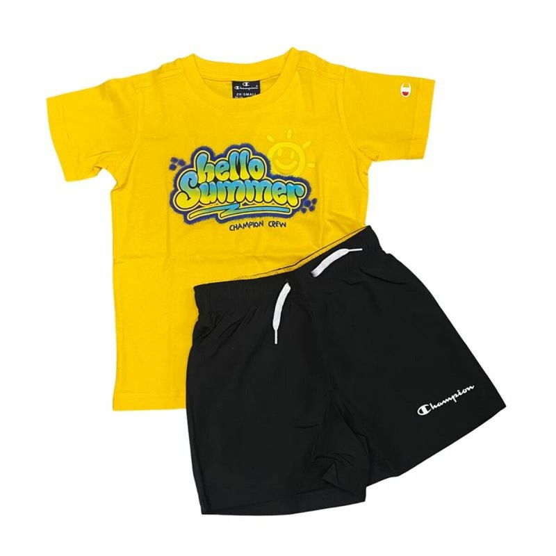 Completo Sportivo per Bambini Champion Essentials Giallo Completo Sportivo per Bambini Champion Essentials Giallo