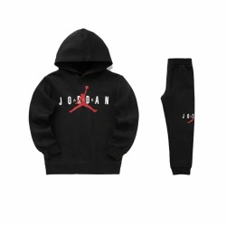 Completo Sportivo per Bambini Jordan Sustainable Nero 2 Pezzi