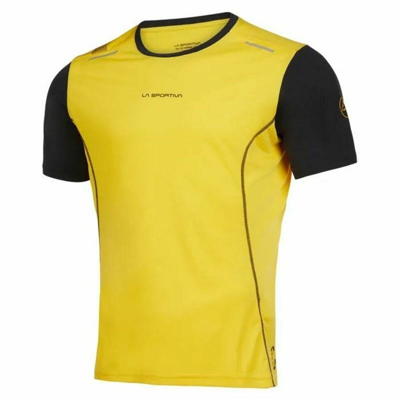 Maglia a Maniche Corte Uomo La Sportiva Tracer Giallo Nero Maglia a Maniche Corte Uomo La Sportiva Tracer Giallo Nero