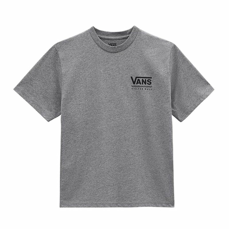 Maglia a Maniche Corte Bambino Vans Orbiter-B Grigio Maglia a Maniche Corte Bambino Vans Orbiter-B Grigio