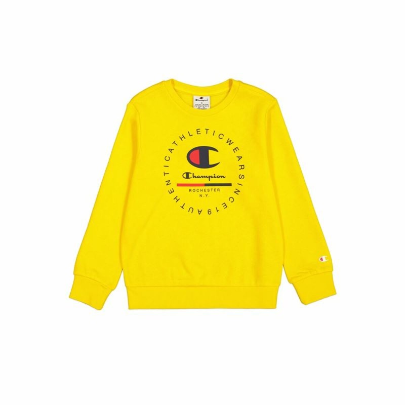 Felpa senza Cappuccio Uomo Champion Giallo Felpa senza Cappuccio Uomo Champion Giallo