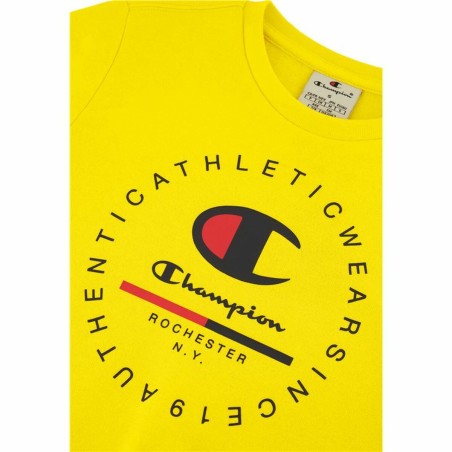 Felpa senza Cappuccio Uomo Champion Giallo