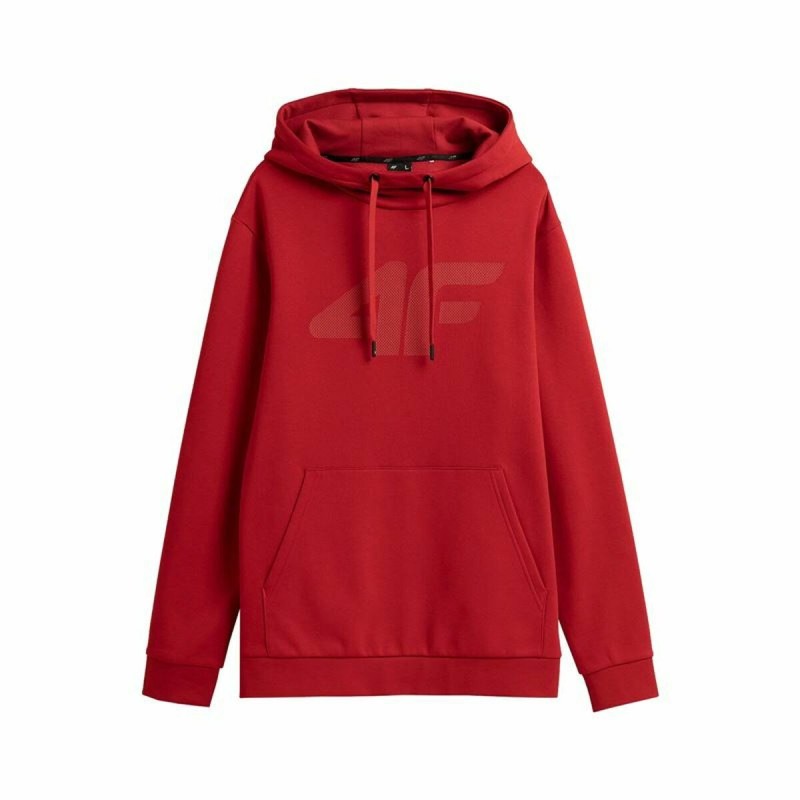 Felpa con Cappuccio Uomo 4F Rosso Felpa con Cappuccio Uomo 4F Rosso