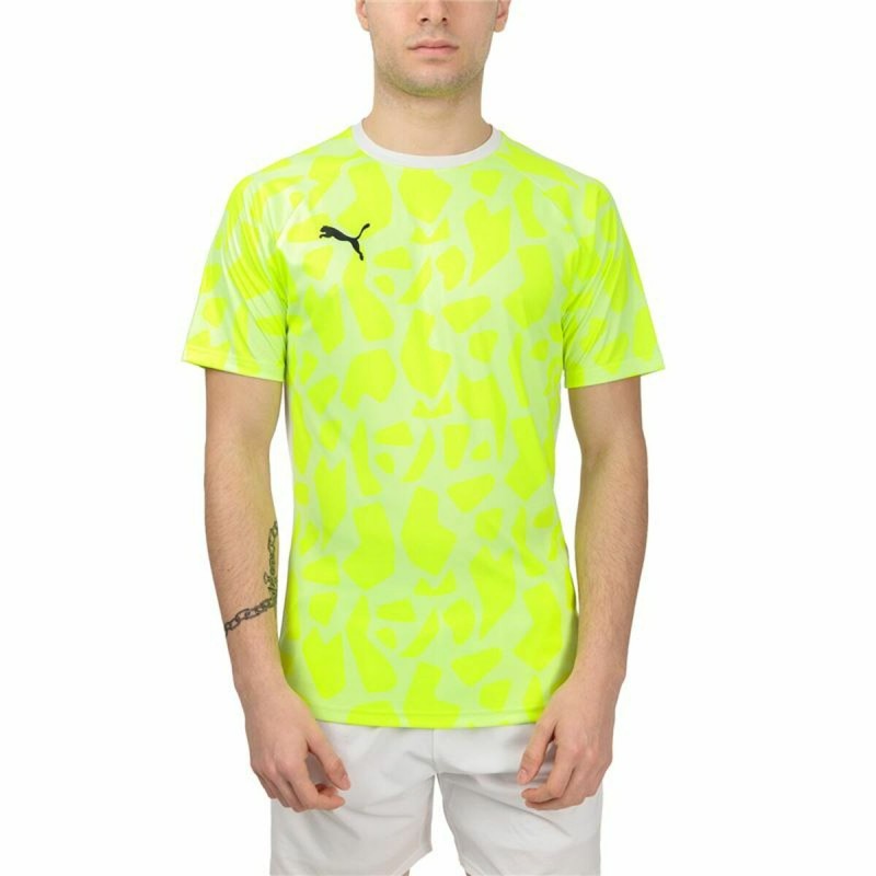 Maglia a Maniche Corte Uomo Puma Teamliga Giallo Padel Maglia a Maniche Corte Uomo Puma Teamliga Giallo Padel