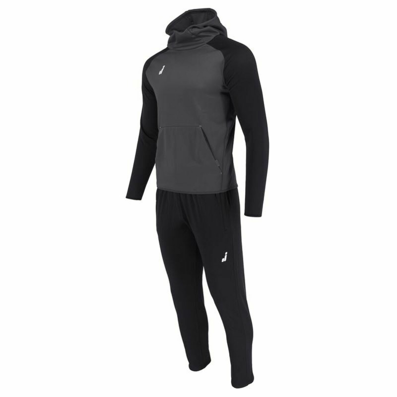 Tuta per Adulti Joluvi Hood Ran Grigio scuro Nero Uomo Tuta per Adulti Joluvi Hood Ran Grigio scuro Nero Uomo