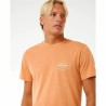Maglia Sportiva a Maniche Corte Rip Curl Stapler  Marrone Chiaro