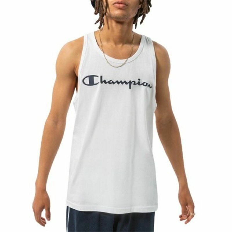 Maglia Smanicata da Uomo Champion Tank Top Bianco Maglia Smanicata da Uomo Champion Tank Top Bianco