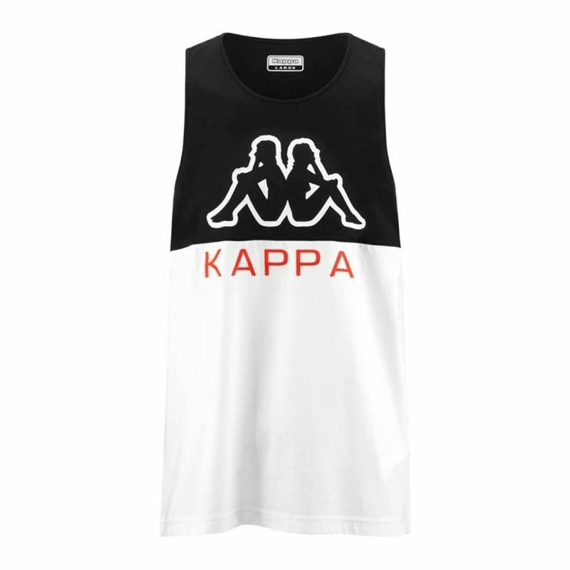 Maglia Smanicata da Uomo Kappa Eric CKD Bianco Nero Maglia Smanicata da Uomo Kappa Eric CKD Bianco Nero
