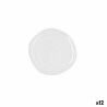 Piatto da pranzo Ariane Earth Bianco Ceramica Ø 21 cm (12 Unità)