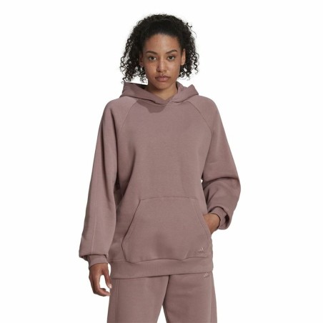 Felpa con Cappuccio Donna Adidas  Boyfriend  Multicolore