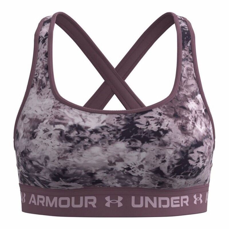 Reggiseno Sportivo Under Armour Mid Crossback Marrone Reggiseno Sportivo Under Armour Mid Crossback Marrone