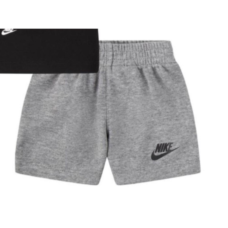 Completo Sportivo per Neonati Nike Nsw Add Ft Nero Grigio Completo Sportivo per Neonati Nike Nsw Add Ft Nero Grigio