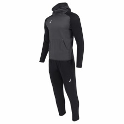 Tuta per Adulti Joluvi Hood Ran Nero Grigio Uomo