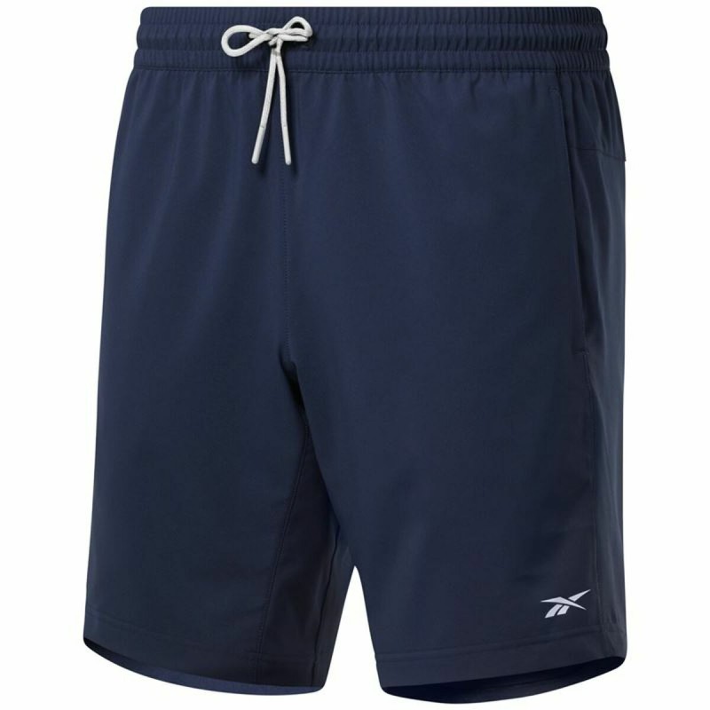 Pantaloni Corti Sportivi da Uomo Reebok Ready Azzurro Pantaloni Corti Sportivi da Uomo Reebok Ready Azzurro
