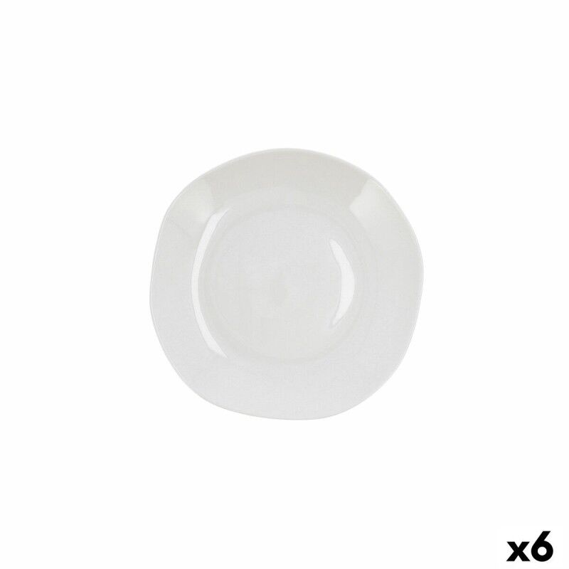 Piatto Fondo Ariane Earth Ceramica Bianco 23 cm (6 Unità)