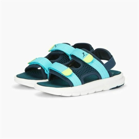 Ciabatte per Bambini Puma Evolve Azzurro Acqua