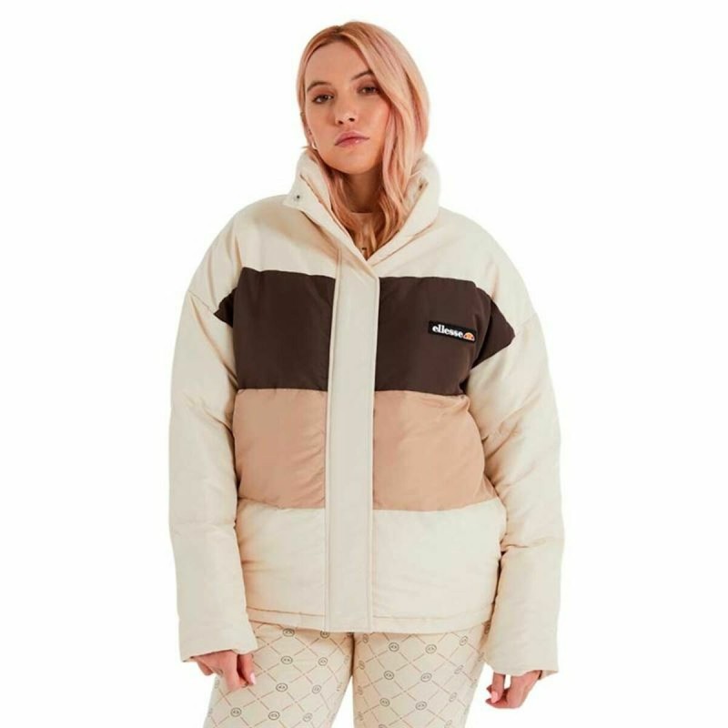 Giacca Ellesse Rosalena Beige Marrone Chiaro Donna Unisex Giacca Ellesse Rosalena Beige Marrone Chiaro Donna Unisex