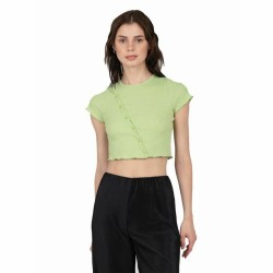 Maglia a Maniche Corte Donna 24COLOURS Casual Verde