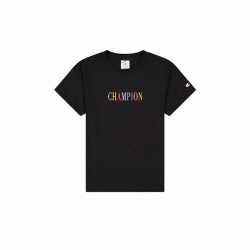 Maglia a Maniche Corte Donna Champion Crewneck Croptop Nero