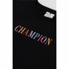 Maglia a Maniche Corte Donna Champion Crewneck Croptop Nero