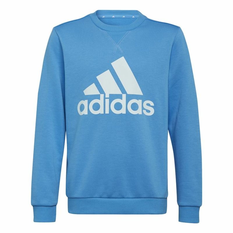 Felpa senza Cappuccio da Bambina Adidas Essentials Azzurro Felpa senza Cappuccio da Bambina Adidas Essentials Azzurro