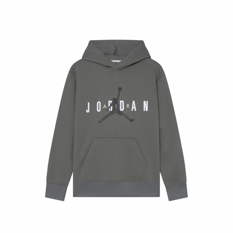 Felpa con Cappuccio Bambino Nike Jordan Jumpman Little Kids Grigio Felpa con Cappuccio Bambino Nike Jordan Jumpman Little Kids Grigio