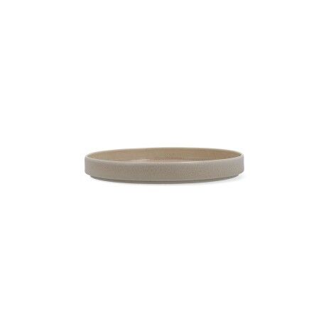 Piatto da pranzo Ariane Porous Beige Ceramica Ø 21 cm (4 Unità)