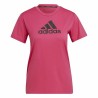 Maglia a Maniche Corte Donna Adidas Designed 2 Move Logo Fucsia