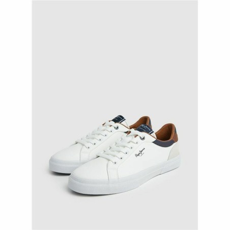 Scarpe Sportive Uomo Pepe Jeans Kenton Court Bianco