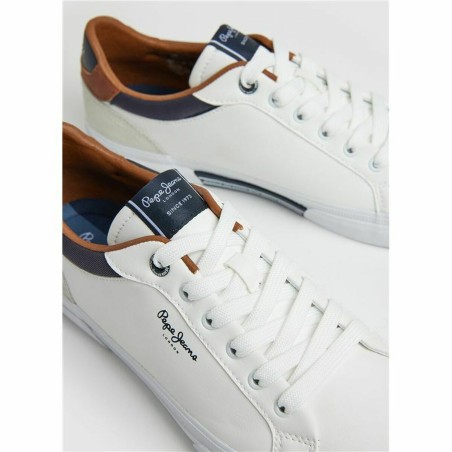 Scarpe Sportive Uomo Pepe Jeans Kenton Court Bianco