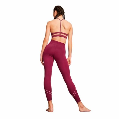 Leggings Sportivo da Donna Puma Studio Ultrabare Rosso Scuro