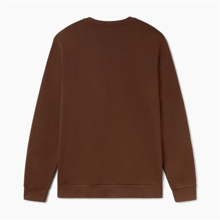 Felpa senza Cappuccio Uomo Puma Essentials+ Graphic Crew Fl Hombre Marrone
