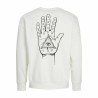 Felpa senza Cappuccio Uomo Jack & Jones Jjmystic Bianco Marrone