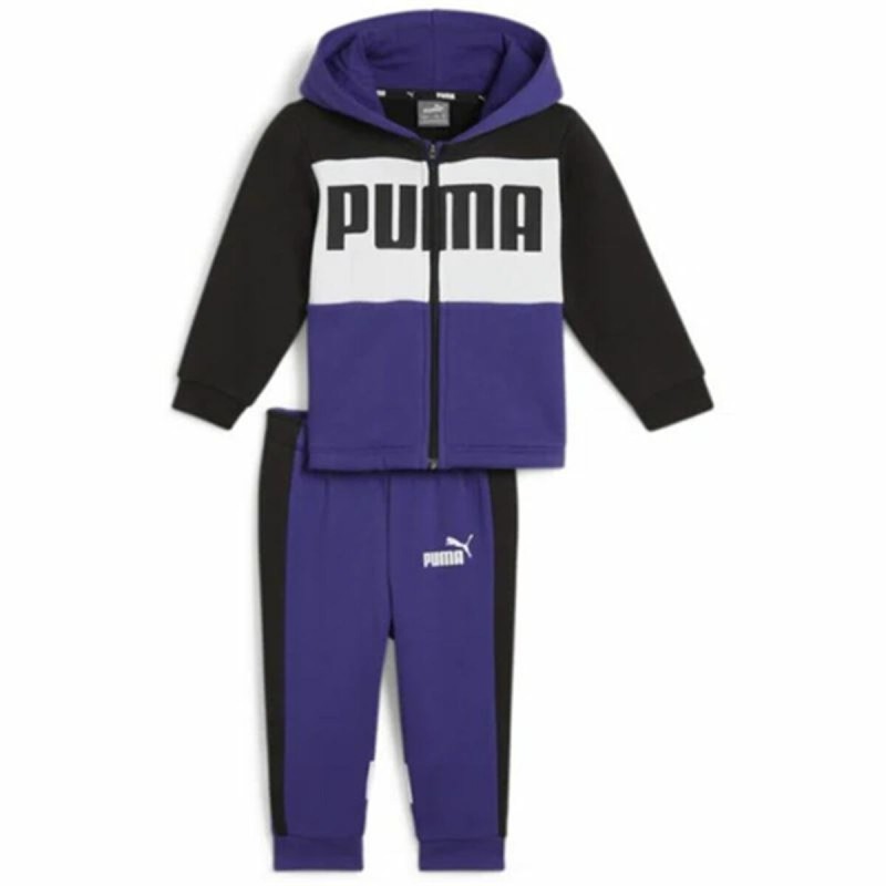 Tuta da Bambini Puma Minicats Colorblock Jogger Viola Tuta da Bambini Puma Minicats Colorblock Jogger Viola