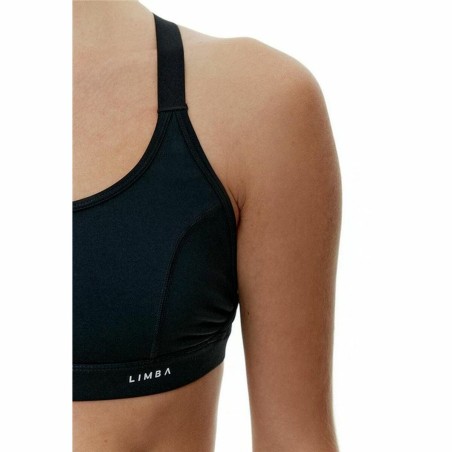 Top Sportivo Donna Black Limba Skyline Mesh Nero