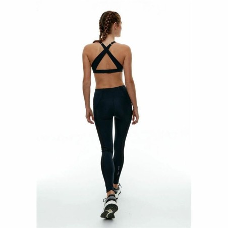 Top Sportivo Donna Black Limba Skyline Mesh Nero