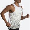 Maglia Smanicata da Uomo Brooks Atmosphere Bianco