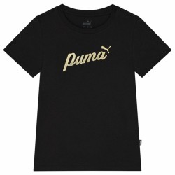 Maglia a Maniche Corte per Bambini Puma Ess+ Script Metallic G