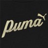Maglia a Maniche Corte per Bambini Puma Ess+ Script Metallic G