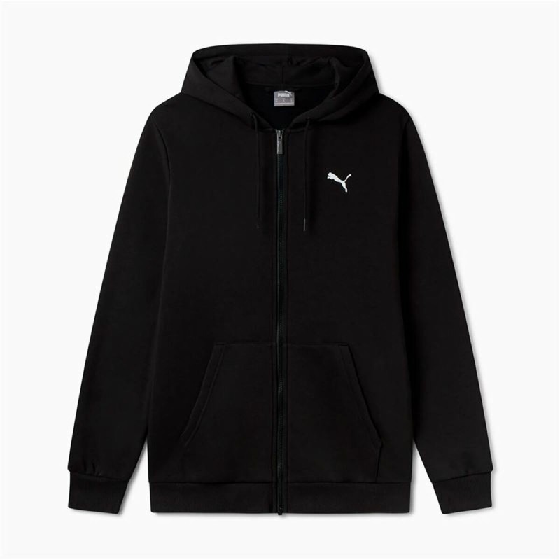 Felpa con Cappuccio Uomo Puma Essentials+ Graphic Hoodie Fz Nero Felpa con Cappuccio Uomo Puma Essentials+ Graphic Hoodie Fz Nero