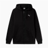 Felpa con Cappuccio Uomo Puma Essentials+ Graphic Hoodie Fz Nero