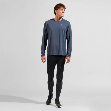 Maglia a Maniche Lunghe Uomo Odlo Zeroweight Chill-T Azzurro