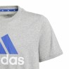 Maglia a Maniche Corte Bambino Adidas Essentials Big Logo Grigio