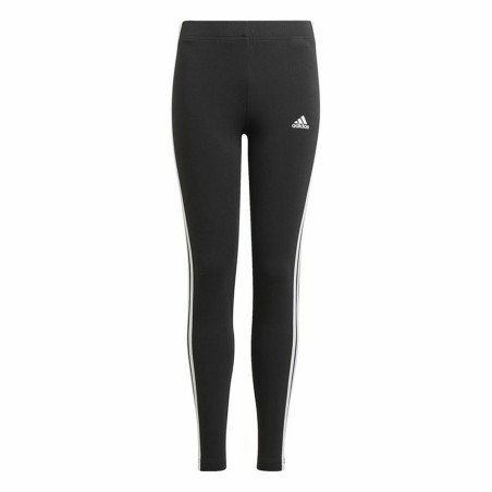 Leggings Sportivi per Bambini Adidas Essentials 3 Stripes Nero