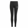 Leggings Sportivi per Bambini Adidas Essentials 3 Stripes Nero