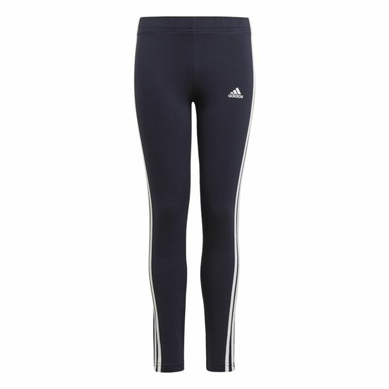 Leggings Sportivi per Bambini Adidas Essentials 3 Stripes Blu Marino Leggings Sportivi per Bambini Adidas Essentials 3 Stripes Blu Marino