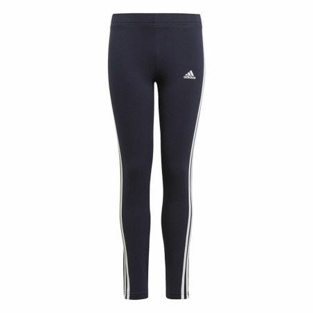 Leggings Sportivi per Bambini Adidas Essentials 3 Stripes Blu Marino