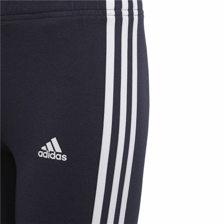 Leggings Sportivi per Bambini Adidas Essentials 3 Stripes Blu Marino